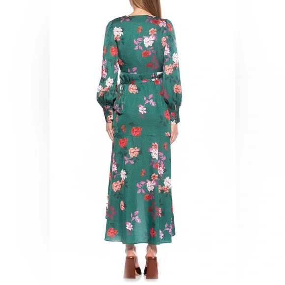 ALEXIA ADMOR $245 (minor flaws) Tala Wrap Maxi Dress size 4 - Picture 2 of 7